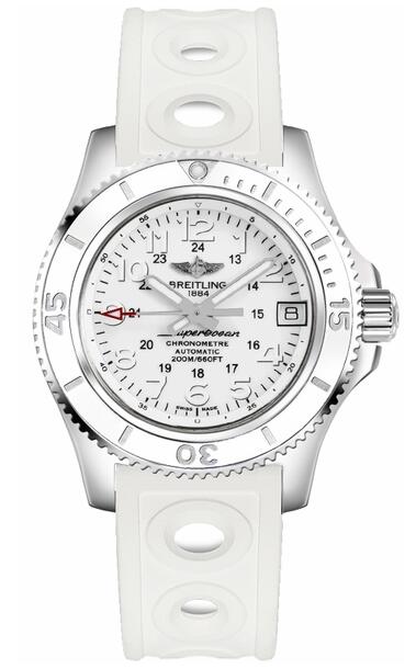 Breitling Superocean II 36 A17312D2-A775-230S White Rubber Strap watch price